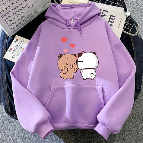 Cute Panda Bear Cartoon Bubu Dudu Hoodie Korean Style Sweatshirts Women