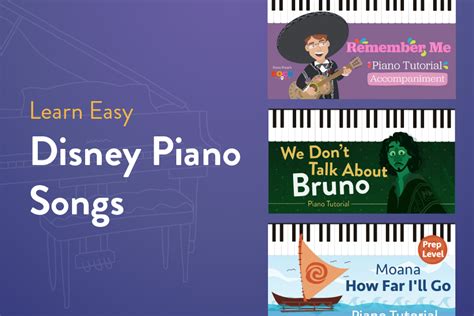 Easy Disney Piano Songs for Beginners to Learn