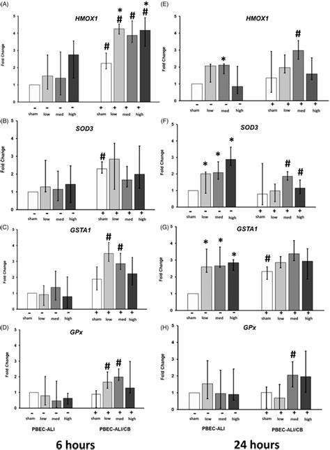 Transcript Expression Of Oxidative Stress Markers In Normal PBEC ALI