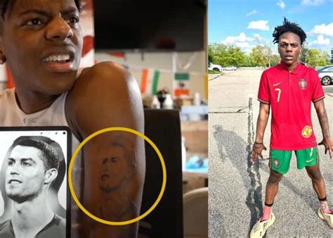 "Ronaldo you are my Goat," IShowSpeed gets a tattoo of CR7 on his left arm