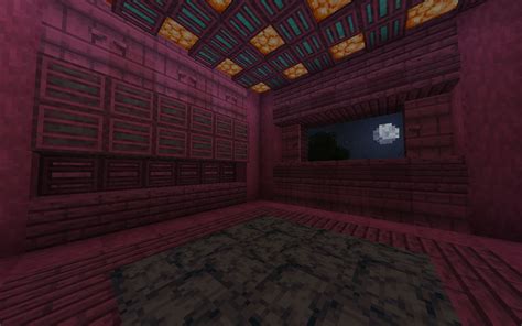 Minecraft Crimson And Warped Wood House Pixel Art Grid Gallery