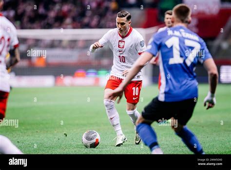 Mecz Barazowy Polska Estonia Mar N Z Piotr Zielinski Foto