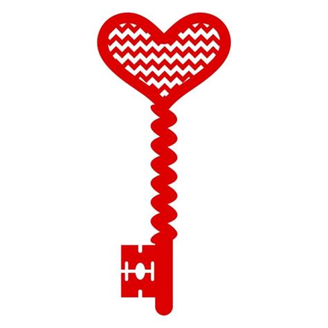 Key Love Heart Cuttable Design Png Dxf Svg And Eps File For Etsy