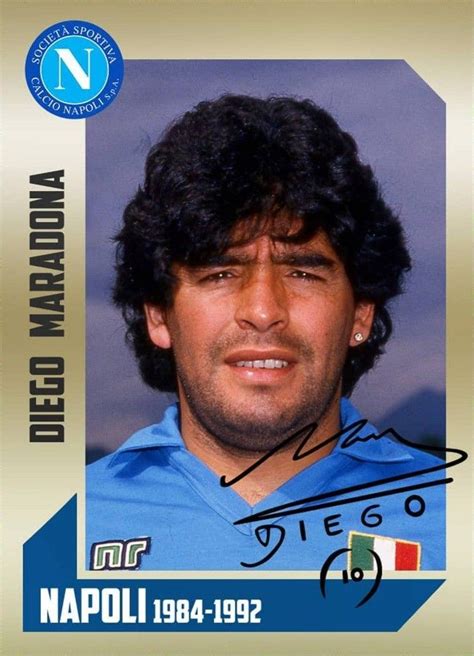 Diego Maradona Napoli Cartas De Fútbol Diego Maradona Imágenes