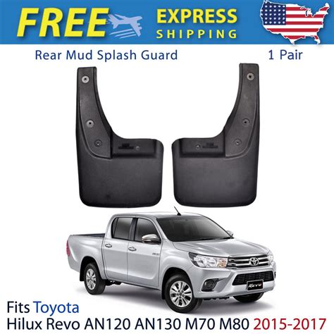 Front Rear Splash Guard Mud Flap Fender For Toyota Hilux Revo