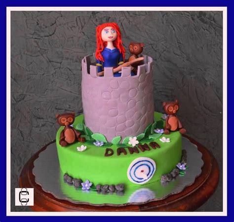 Brave Merida Princess Fondant Cake Pastel De La Princesa Merida De Valiente Cake Decorating