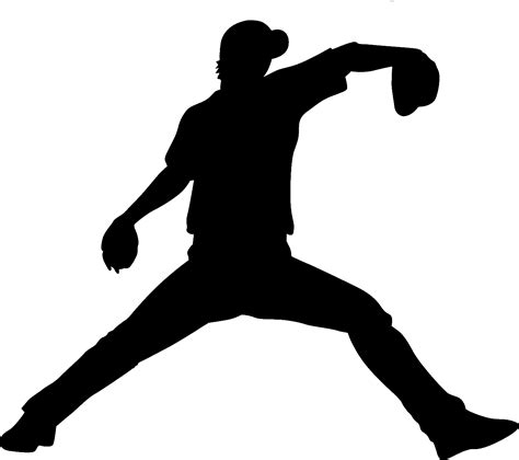 baseball player silhouette