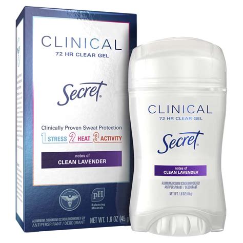 Clinical Strength Clear Gel Antiperspirant Deodorant Secret