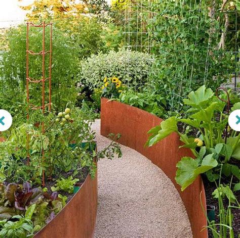 Corten Steel Raised Beds Garden Design Raised Beds Pinterest