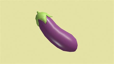 🍆 Eggplant Emoji Low Poly Buy Royalty Free 3d Model By Maurice Svay