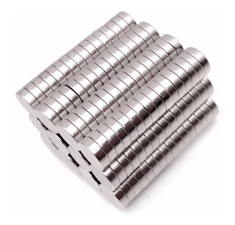 100pcs Imã De Neodímio 10x3 Redondo Pastilha 10mm X 3mm N35 NEOIMP