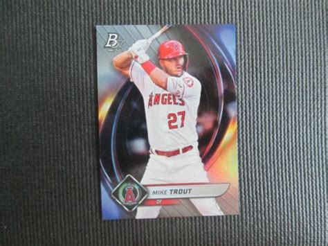 2022 Bowman PLATINUM Mike Trout 90 Los Angeles Angels EBay