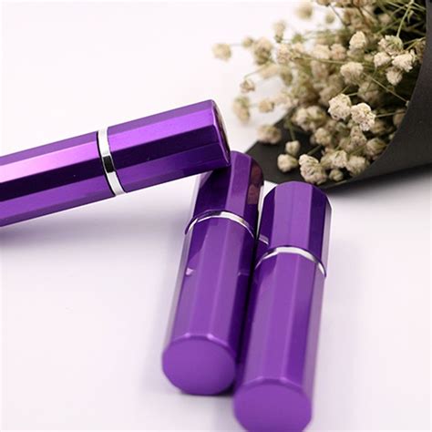 5ml Purple Refillable Portable Mini Perfume Bottle Traveler Aluminum