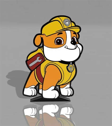 Archivo Stl Lámpara Ruben Pat Patruoille Paw Patrol・modelo Imprimible