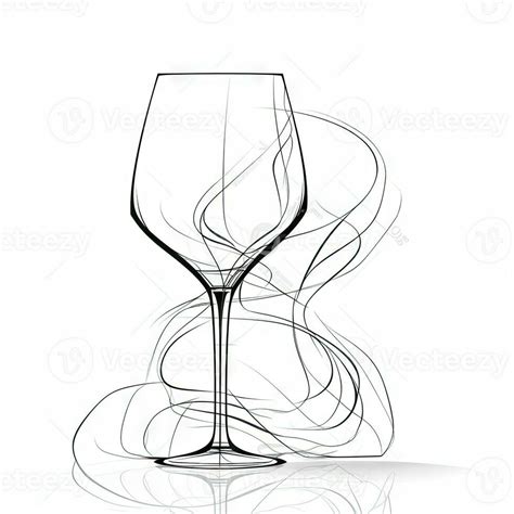 Wine Glass Line Drawing Stock Photos, Images and Backgrounds for Free ...