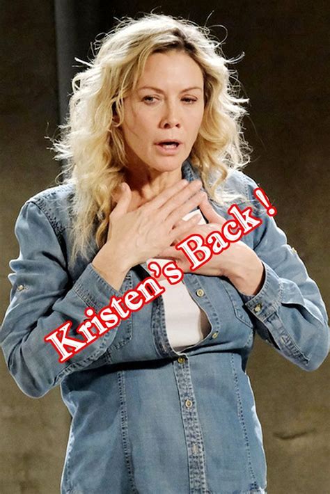 Kristen S Unexpected Return Shocks Ej Days Of Our Lives