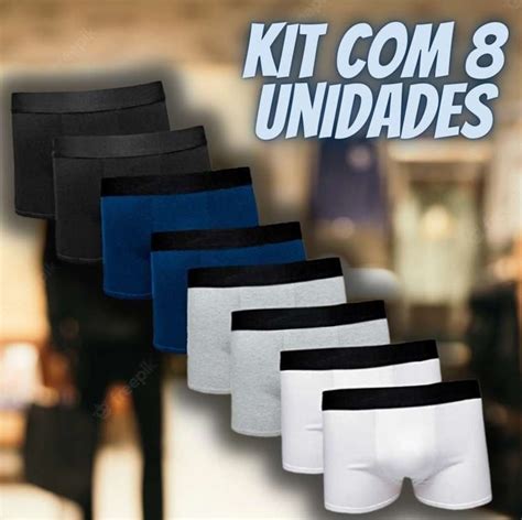 Kit Cuecas Boxer Cotton Confort Masculina Part B Promo Es Do Dia