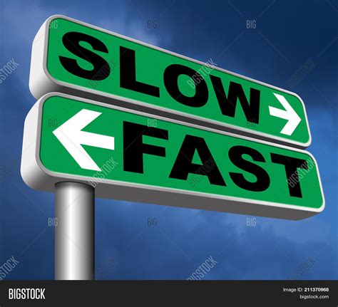 Fast Slow Pace Lane Image And Photo Free Trial Bigstock