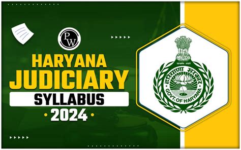 Haryana Judiciary Syllabus 2024 Prelims And Mains