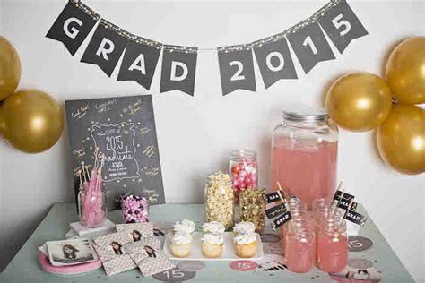 Kara S Party Ideas Pink And Gold Graduation Party Kara S Party Ideas