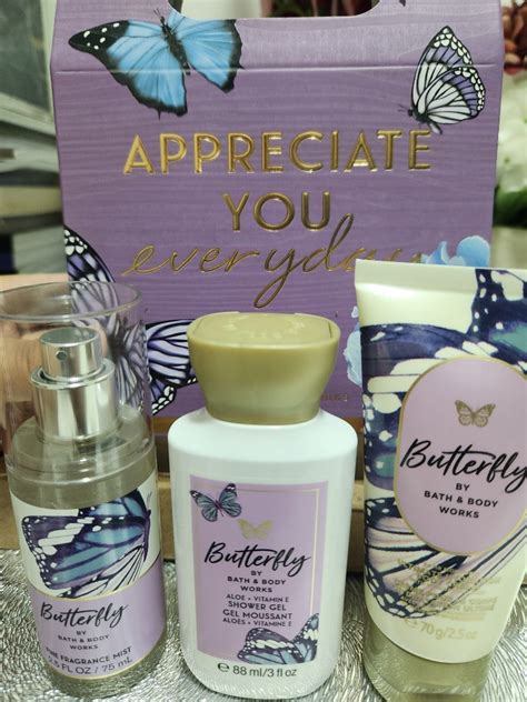 Bbw Butterfly Gift Set Travel Original Beauty Personal Care Bath