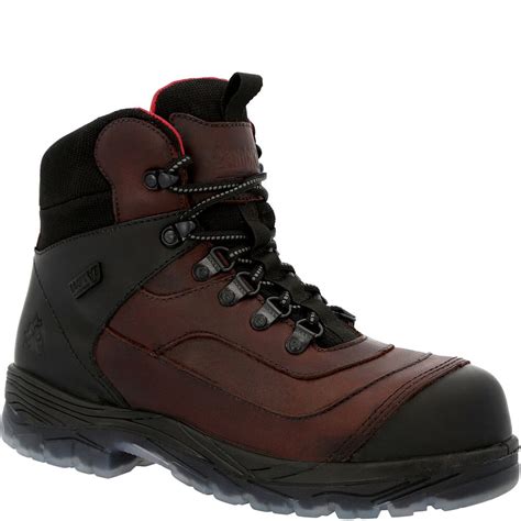 Rocky Mens Forge Wp Eh Safety Boots Brown Elliottsboots