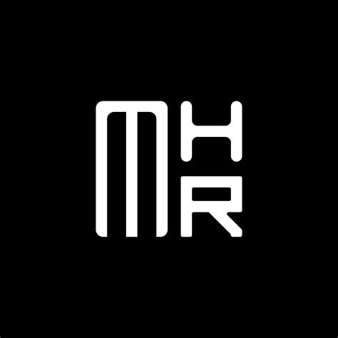 mhr letter logo vector design mhr simple  modern logo mhr