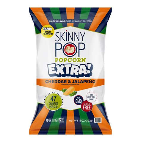 Skinnypop Cheddar Jalapeno Popcorn Value Size Bag 14 Oz