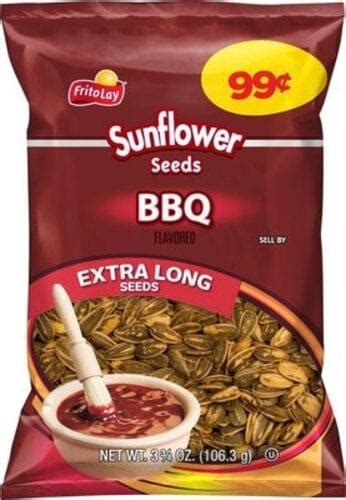 Frito Lay BBQ Extra Long Sunflower Seeds 3 75 Oz Nutrition