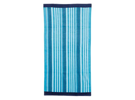 Ripley Toalla De Playa Ripley Home Velour Vertical Azul