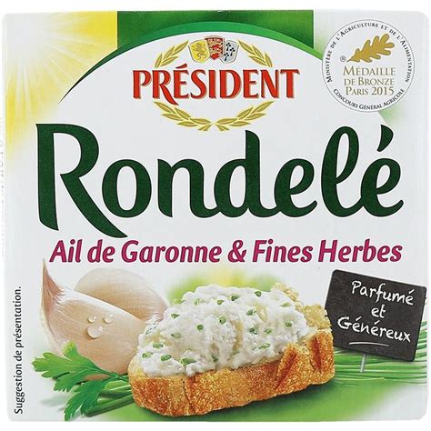 Livraison à domicile Rondelé Fromage frais ail et fines herbes 125g