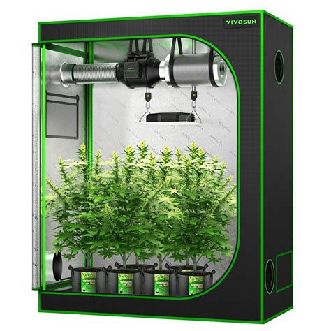 VIVOSUN 4x4 Grow Tent Advanced Hydroponic Indoor Grow Tent 48 X 48 X