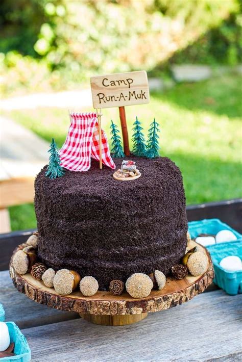 Camping Summer Camp Birthday Party Ideas Photo 10 Of 47 Catch My