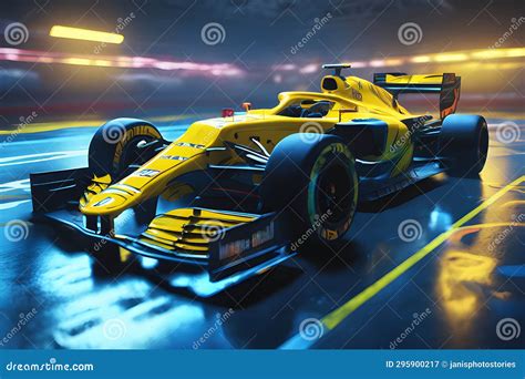 Formula One, Super Car. Futuristic Racing Formula 1 Stock Image - Image ...