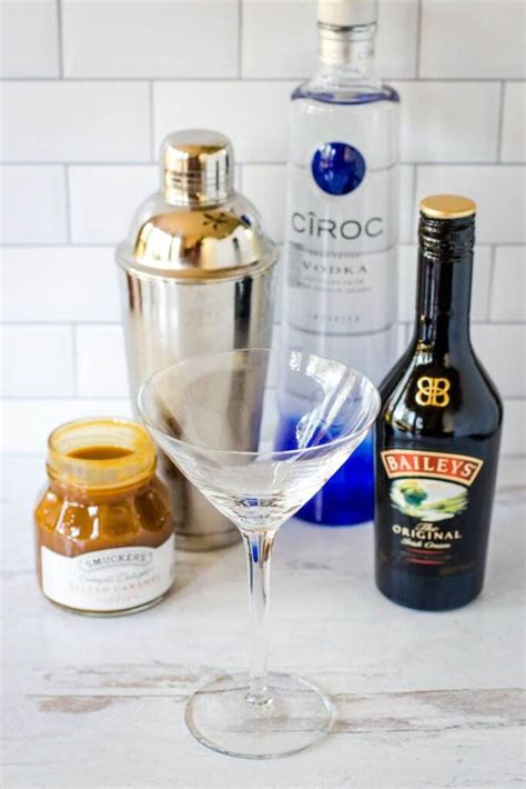 Easy Salted Caramel Martini For Dessert In A Glass - Coastal Wandering