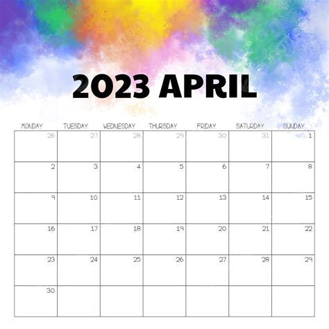 Lista 95 Foto Calendario Mes De Abril 2023 Para Imprimir Alta