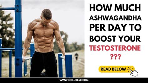 How Much Ashwagandha Per Day To Boost Your Testosterone