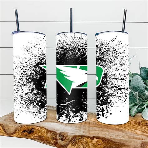 North Dakota Fighting Hawks 20oz Skinny Tumbler Svgdaily Daily Free