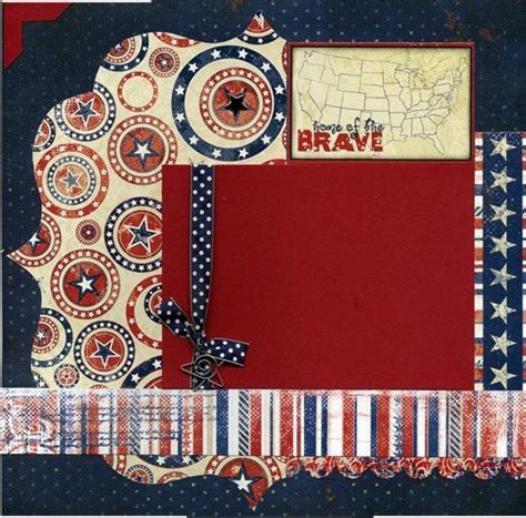 Pin By Terri Lynn On Lala Layouts Patriotic Scrapbook Scrapbook