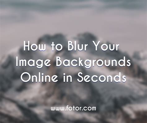 5 Best Blur Background Apps In 2024 IOS Android PC Fotor