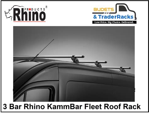 Nissan NV250 Roof Bars 2020 To 2021 3 Bar Rhino KammBar Fleet Roof