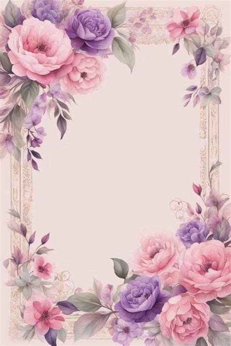 Pin By Antoaneta Georgieva On School Frames In Floral Cards