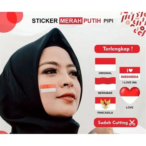 Jual Stiker Pipi Pcs Hut Ri Merah Putih Dirgahayu Indonesia Shopee