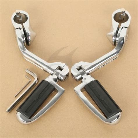 Motorcycle 32mm 1 1 4 Long Angled Highway Engine Guard Footpeg For