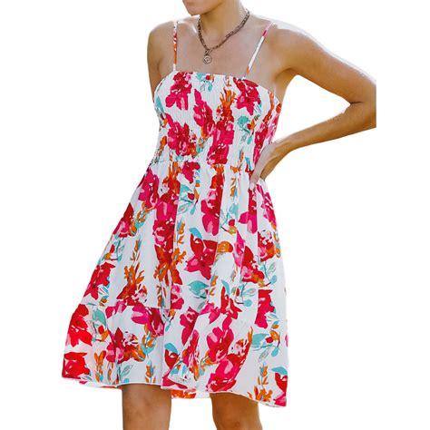 Floral Sexy Sundress Roll Up Fashion