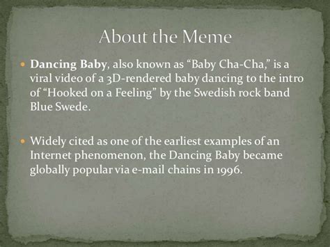 Dancing baby meme