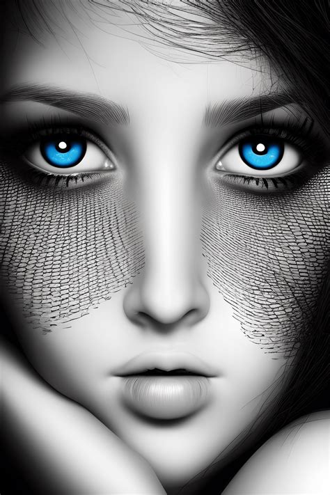 Beautiful Girls Face Graphic · Creative Fabrica