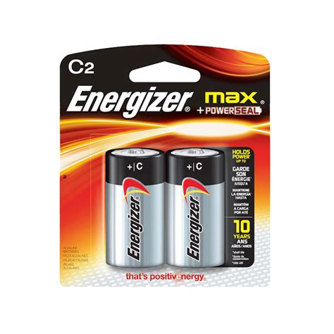 Energizer MAX C Batteries (2 Pack), C Cell Alkaline Batteries - All ...