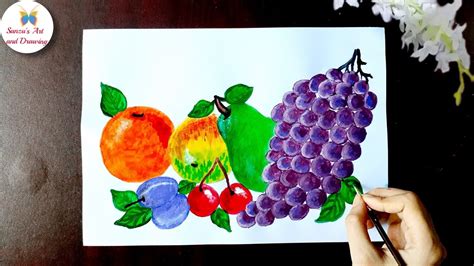 Acrylic Fruits Painting How To Paint Fruits In Acrylic Easy Fruits