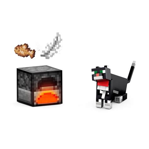 Minecraft Diamond Level Tuxedo Cat Action Figure